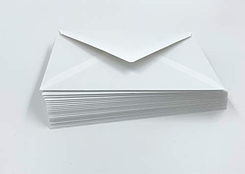 Umschlag-Discount 100 Leinen-Briefumschläge mit hellem Seidenfutter, C6, 162 x 114 mm, nassklebend, 100 Stück