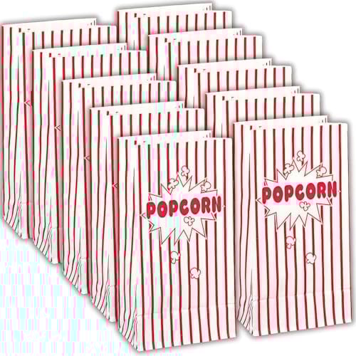 Unique Party - Bolsas de Papel de Palomitas de Maíz - Paquete de 10 (59014)