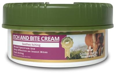 Global Herbs Itch & Bite Cream for Horses Soothing Calendula Skin Support 200g
