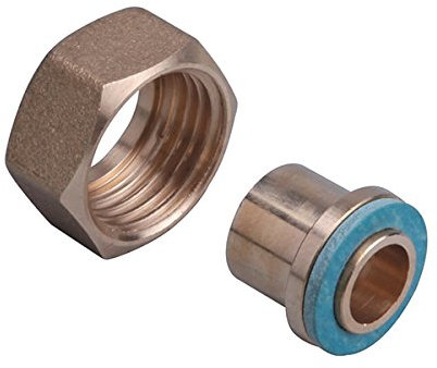 Gurtner - Raccord gaz naturel - Sachet de 2 raccords 2 pièces Joint Plat GAZ G3/4 (20/27) à braser sur cuivre Ø18 -