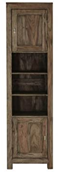 MASSIVMOEBEL24.DE Sheesham Massivmöbel Regal Palisander Holz massiv Nature Grey #151
