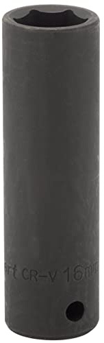 Draper 59877 Expert Deep Impact Socket, 1/2 Square Drive, 16mm