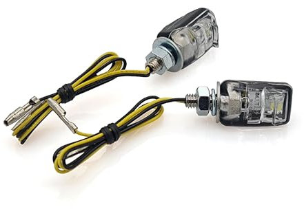 BIKE IT Motorcycle LED Number Plate Lights Motorbike Black Body E-Marked Atom