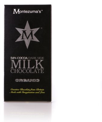 Montezumas Chocolates Organic 54% Milk Chocolate Bar 100 g (Pack of 4)