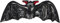 Folat 23758 Aufblasbare Fledermaus Halloween Schwarz