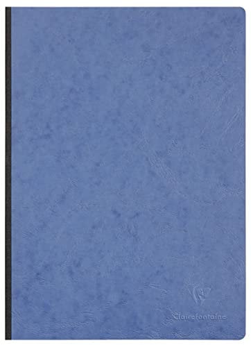 Clairefontaine 791424C Heft A4, Leinen, Age Bag, kariert, 96 Blatt, blau