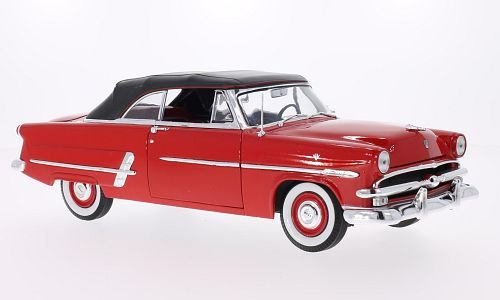 Ford Crestline Sunliner, rot, 1953, Modellauto, Fertigmodell, Welly 1:18