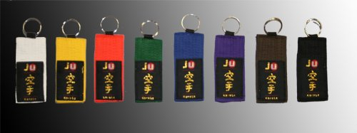Ju-Sports Schlüsselanhänger Gürtel Karate schwarz