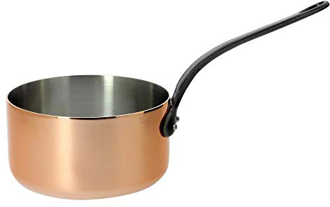 De Buyer 6306.18 Stieltopf, Kupfer, Prima Matera QF, Stahl, Durchmesser 18 cm