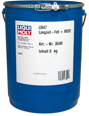 Liqui Moly LM 47 Langzeitfett + MoS2 | 5 kg | Lithium Fett | Art.-Nr.: 3540