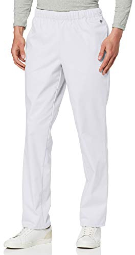 BP 1645-400-21-3XLn Unisex-Hose, mit Gummizug in der Taille, 215,00 g/m² Stoffmischung, weiß, 3XLn