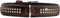 HUNTER SOFTIE DELUXE Hundehalsband, Kunstleder, glitzernde Strasssteine, 45 (S), braun