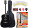 Rocktile D-60 Westerngitarren Set - Dreadnought Gitarre - Mit Tasche, Übungsheft, Stimmpfeife, Saiten und 3 Plektren - Schwarz
