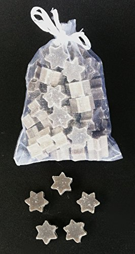 Florex Schafmilchseife mini mini Stern 50 Stück Christrose Seife im Organzasäckchen Gastgeschenk