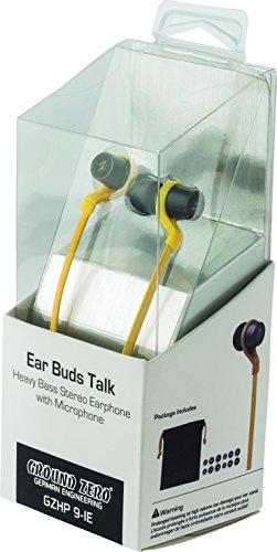 Ground Zero GZHP 9-IE, In Ear Stereo-Kopfhörer, incl Lautst. Regler, Micro, Bag