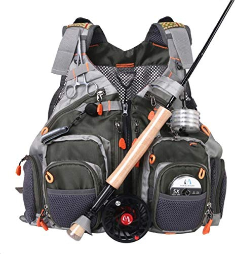 M MAXIMUMCATCH Maxcatch Fly Fishing Vest Mesh Vest Free Size