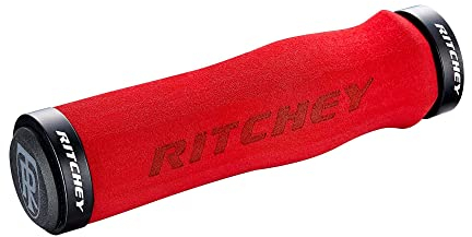 RITCHEY Unisex-Adult PUÑOS Grips WCS Locking RED 130MM Accesorios y recambios bicis, Standard