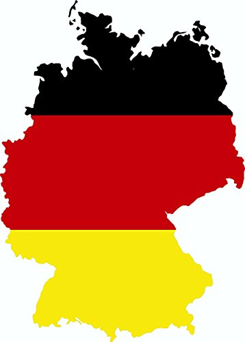 carstyling XXL Aufkleber Deutschland Landkontur Dimension 70 x 55 mm Deutschland Fanartikel Olympia