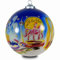 SIKORA INNENGLASMALEREI Weihnachtskugel Glaskugel Motiv Berlin - D:7,5cm