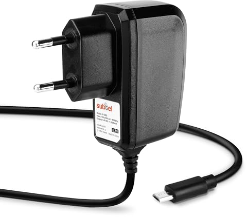 subtel Tablet Ladekabel 1m kompatibel mit Samsung Galaxy Tab 3 8 / Tab 3 10 / Tab 4 7 / Tab 4 8 / Tab 4 10 / Tab A 7 / Tab A 10 Ladegerät Micro USB Netzteil - 5V 2A / 2000mA Auflader Charger Lader