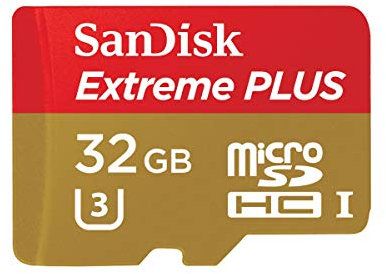 SanDisk Extreme PLUS 32 GB microSDHC Class 10 Memory Card up to 95 Mbps with U3 Ratings