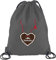 Oktoberfest Kostüm Turnbeutel Rucksack Sport Beutel mit Oktoberfest Lebkuchenherz Motiv, Größe: onesize,Dunkelgrau