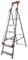 Abbey Aluminium Safety Platform Step Ladder With Handrail & Tool Tray 6 Tread