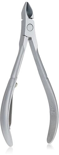 CREDO Cuticle Nippers 10 cm - Rounded Cuticle Nippers for Diabetics, Ergonomically Shaped, Matte Chrome-Plated, Made in Germany