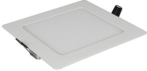 McShine - LED Panel Deckenleuchte Strahler | LP-914SW | 9W, 145x145mm, 918 lm, 3000K, warmweiß Aluminium IP20 Einbaupanel flach inkl. Trafo Deckenleuchte Innenbeleuchtung