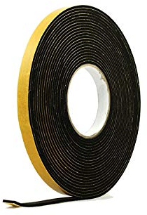 Rubber Products - Cinta autoadhesiva de neopreno para aislamiento térmico (15 x 3 mm, 10 m)