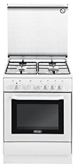 DeLonghi DEW 664 Autonome Cuisinière à gaz A Blanc four et cuisinière - Fours et cuisinières (Cuisinière, Blanc, Rotatif, Devant, Cuisinière à gaz, acier émaillé)