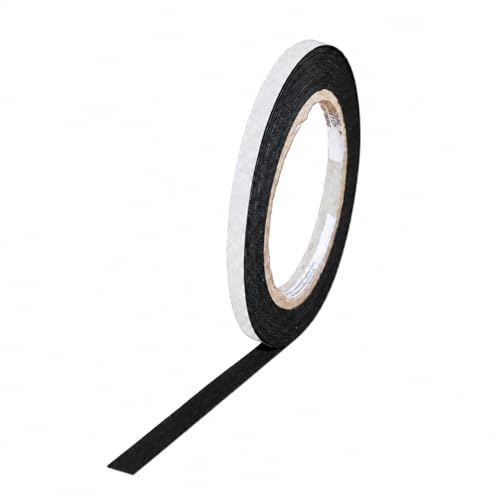 haggiy Filzband selbstklebend - 0.35mm stark, 18mm x 5m, schwarz | Filzstreifen Rolle, vielseitig einsetzbar für Möbel & Deko, Möbelgleiter Pads & Kratzschutz