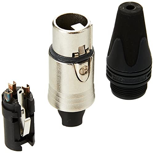 Neutrik | 3-pole XLR Line Socket | NC3FXX,Silver, Black