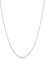 Kooljewelry 14k White Gold Rope Chain Pedant Necklace (0.7 mm, 16 inch)