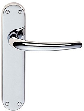 Lilla Lever ON Backplate - Lock 57MM C/C CRO (Polished Chrome)