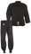 Ju-Sports Kung Fu Anzug Schwarz, Cotton 180 I Solider Kampfanzug im klassischen Schnitt I Mit Kordelknöpfen & Bündchenhose mit Elasikbund I 100% Baumwolle