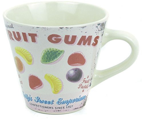 Martin Wiscombe 1-Piece Stoneware Small Mug Fruit Gums, Assorted Colors