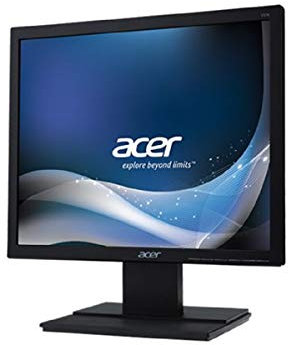 Acer V176Lbmd Monitor da 17, Risoluzione 1280x1024, Frequenza 75 Hz, Formato 5:4, Contrasto 100M:1, Luminosità 250 cd/m², Tempo di Risposta 5 ms, Speaker Integrati, VGA, DVI (w/HDCP), Nero