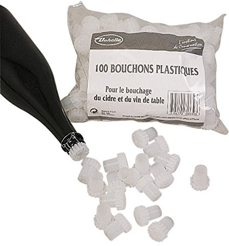 Bouchon plastique pour bouteille de cidre - Vendu par 100