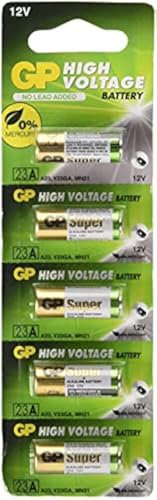 A23 12V Alkaline 23-A replacement battery 23AE GP - 5 Pack