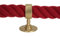Seilträger Seilhalter Wandhalter Messing matt für 40mm Seil Handlaufseil Treppenseil