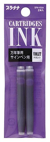 Platinum 4280289 Tintenpatronen, Violett, 2 Stück
