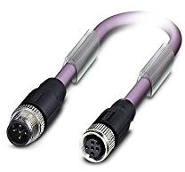 Phoenix Contact SAC-5P-M12MS/10.0-920/M12FS Buskabel Buchse gerade / M12 Stecker gerade, Länge 10m