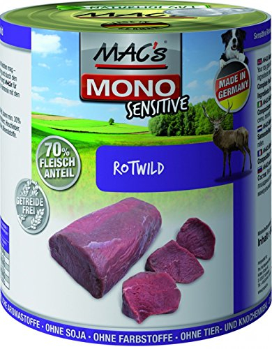 MAC's Dog Mono Sensitive mit Rotwild (getreidefrei) 6 x 800 g