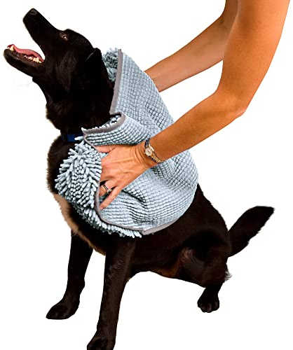 Soggy Doggy SOGG004 Hundehandtuch - Super Shammy, 81 x 35 cm, grau