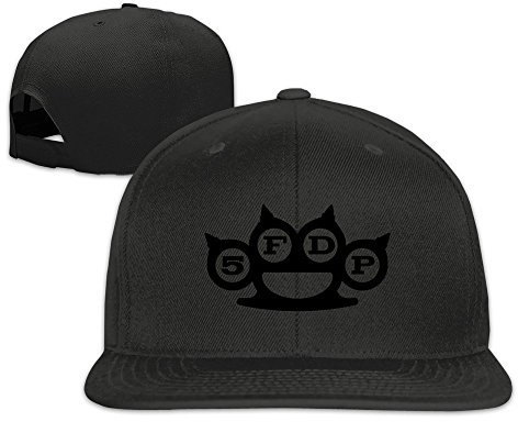 Huseki 5FDP Five Finger Death Punch Band Spring Custom Unisex Adjustable Baseball Snapback Hip Hop Cap Hat Black Black