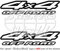 Aufkleber 4 x 4 Off Road, Vierradantrieb, Jeep, Pritschenwagen, 200 mm, Vinyl Stoßstangen-Aufkleber, Aufkleber x 2 – Auswahl aus 22 Farben