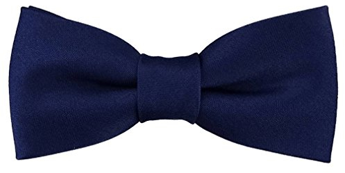 TigerTie - Kleinkinder Baby Fliege in marine dunkelblau mit Gummizug 29 bis 40 cm Halsumfang verstellbar + Aufbewahrungsbox