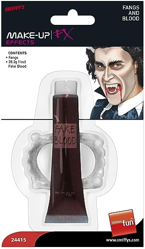 Vampire Adult Costume Fangs And Blood