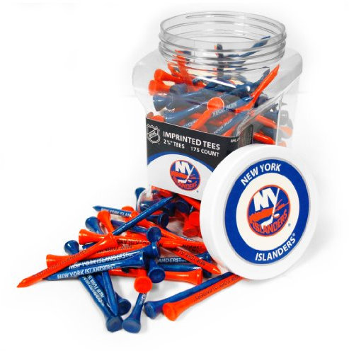 Team Golf NHL New York Islanders Jar of 175 Golf Tees 2-3/4 Golf Tees, 175 Pack, Regulation Size, Multi Team Colors